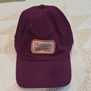 The North Face Plum Baseball Cap with Orange Trim